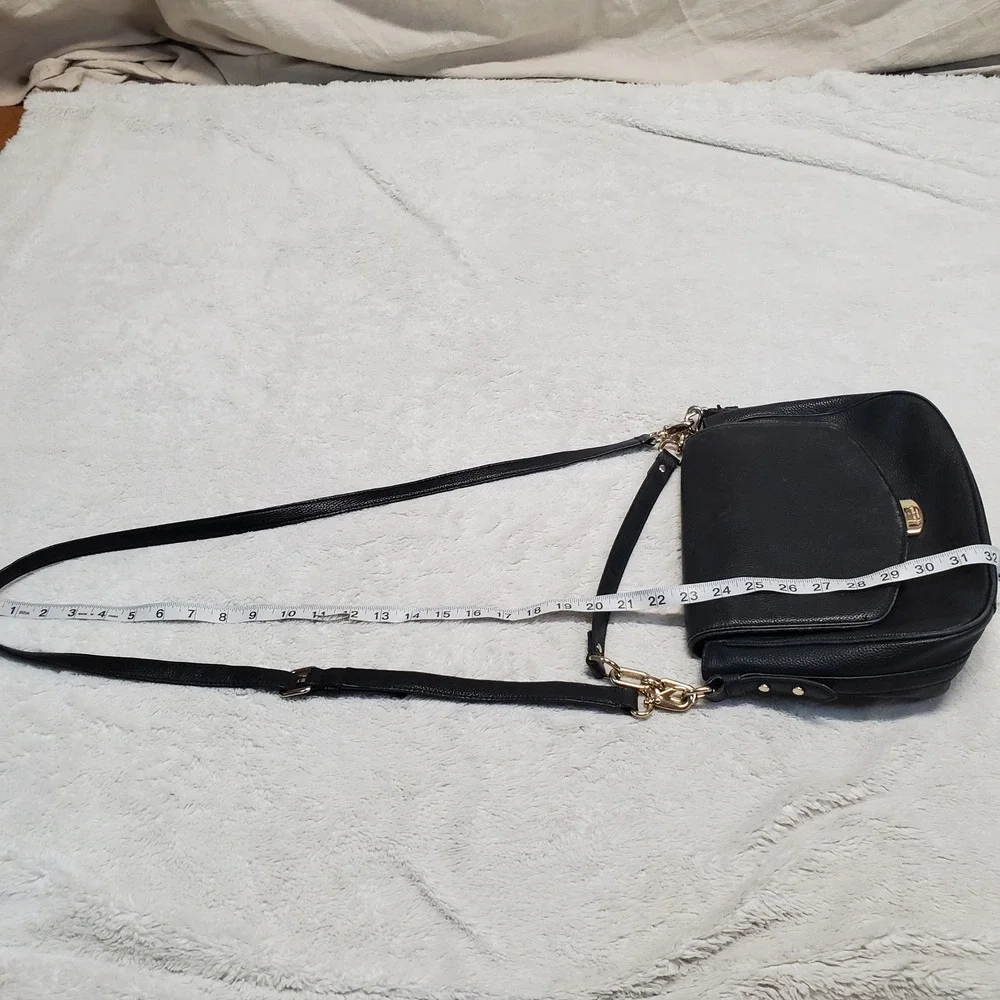 Kate Spade Black Leather Purse Crossbody Bag  Classic Luxury Minimalist Timeless
